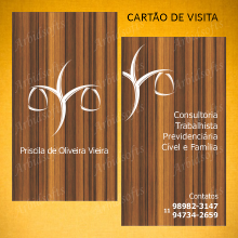 Cartão de Visita Vertical