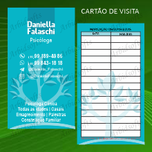 Cartão de Visita Vertical
